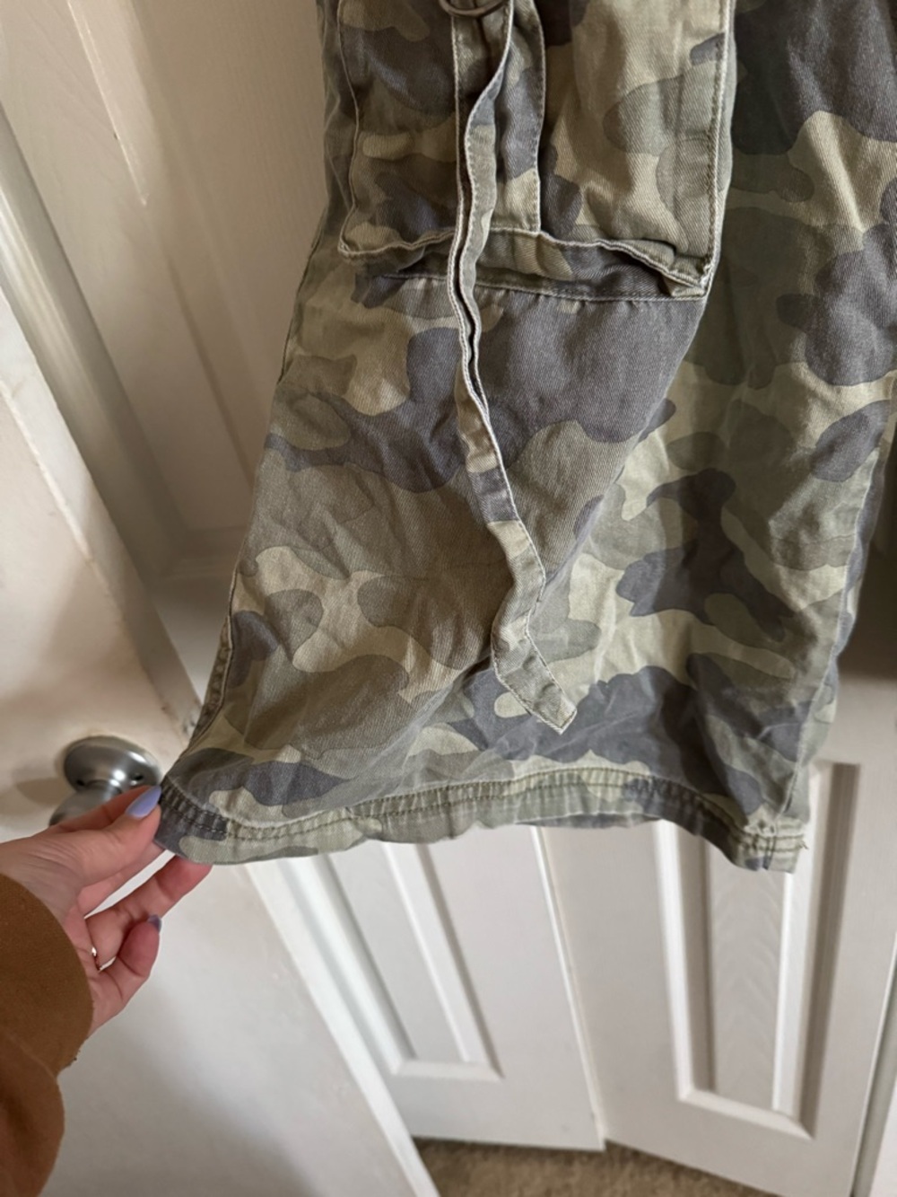 Camo Cargo Pants - Olive Camouflage - Picture 6 of 7